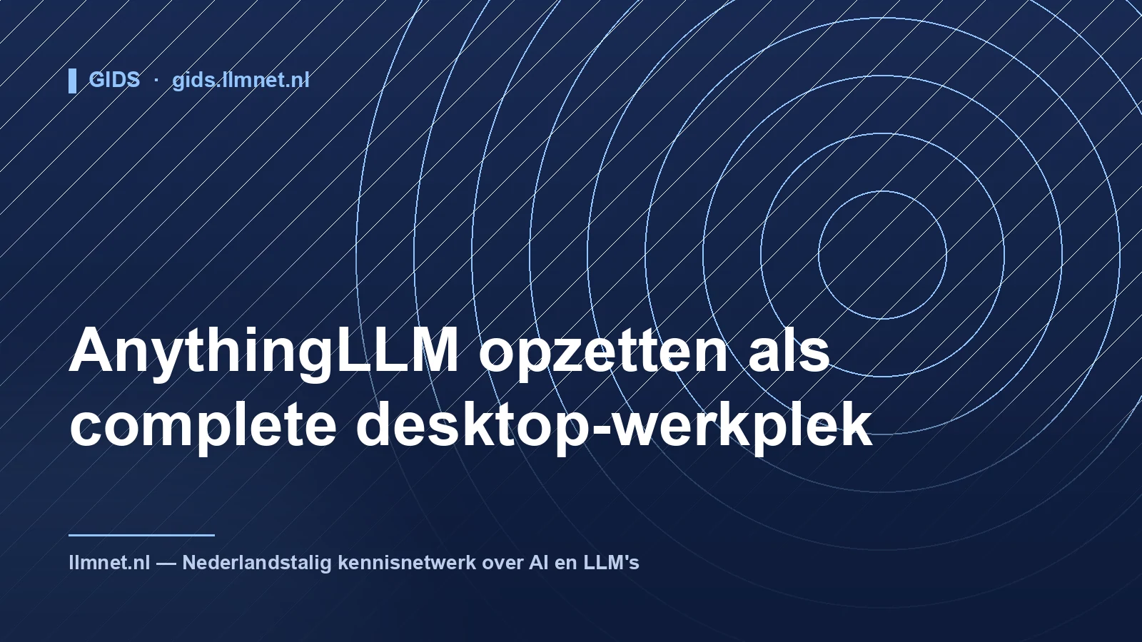 AnythingLLM als desktop-werkplek inrichten
