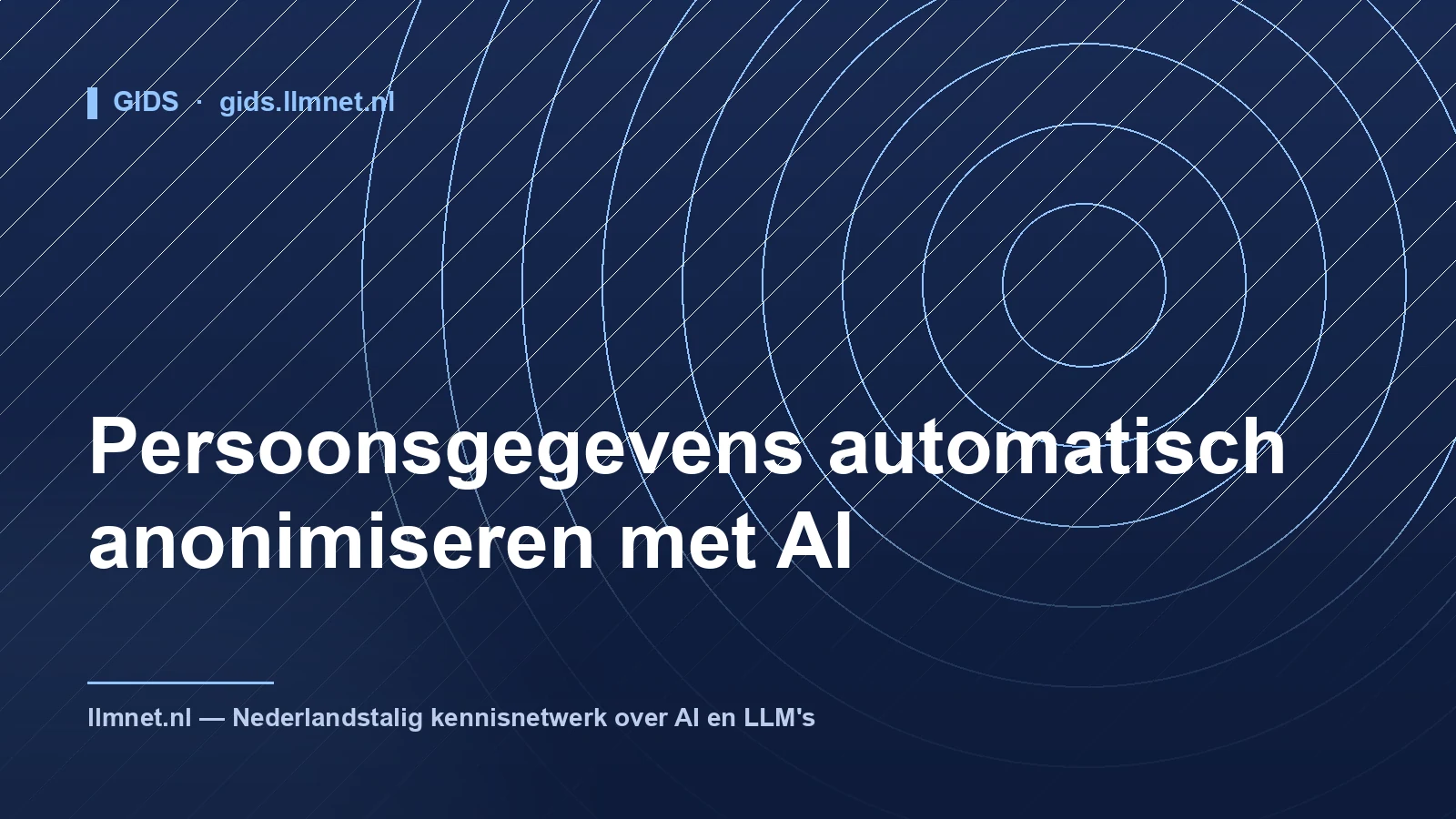 Persoonsgegevens automatisch anonimiseren met AI