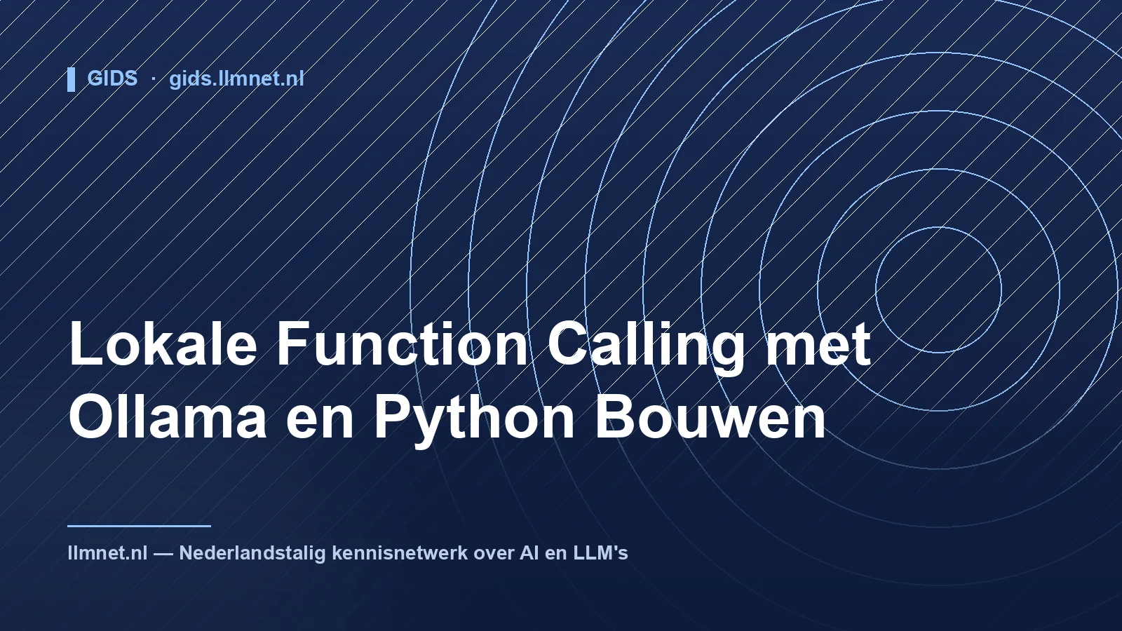 Lokale Function Calling met Ollama en Python Bouwen