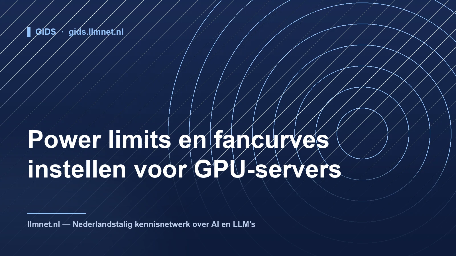 Power limits en fancurves voor GPU-servers